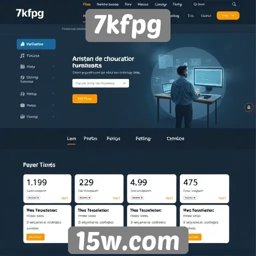 Mudanças na interface do usuário do site 7kfpg